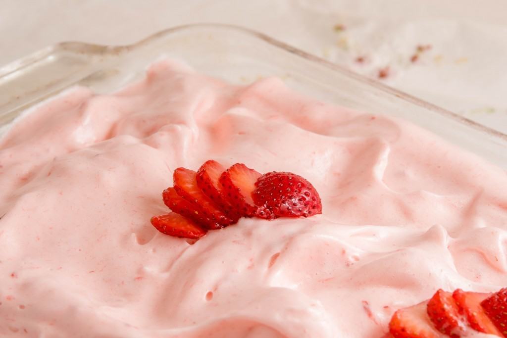 strawberry Fluff is a sweet simple dessert for Passover or anytime.