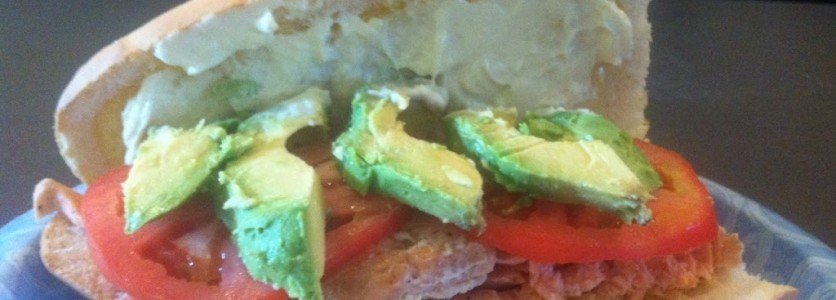 Salmon, Avocado & Tomato Sandwich