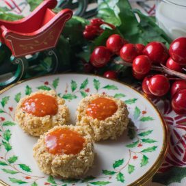 Thumbprint Cookies with cherry no. 9 fall in love again® Pepper Jelly Jam